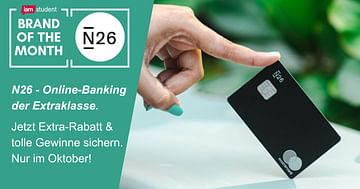 N26 Knaller-Angebot im Oktober: Mit Studentenrabatt Gratis-Konto und 40€ Bonus erhalten