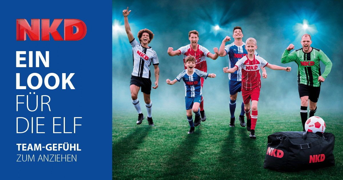 Fußball-Teamset mit Trikots & Co. für 14 Spieler – das NKD Knaller-Angebot!