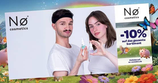 Nø Cosmetics Health&Beauty-Rabatt für Studenten
