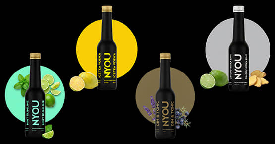 Gin Tonic & mehr für unter 3€: Hol dir 15% Rabatt auf die NYOU Ready-to-Drink Cocktails!
