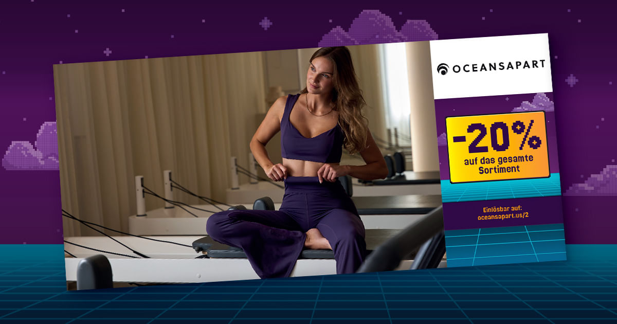 20% Studentenrabatt auf die gesamte Yoga- & Workout-Bekleidung von OCEANSAPART