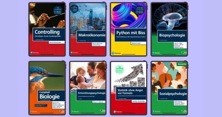 Bei Pearson gibts jede Menge Fachbücher fürs Studium. Hol dir 10% Studierendenrabatt auf alle eTextbooks , die weit mehr sind als nur deine Unibücher in PDF: Nutze die eigene KI-Studienhilfe, Audio und mehr – überall, jederzeit, auf jedem Gerät.