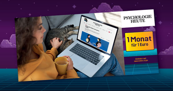 Mit PSYCHOLOGIE HEUTE hast du unbegrenzten Zugriff auf verständlich aufbereitetes Fachwissen aus der psychologischen Forschung und psychotherapeutischen Praxis. Nutze jetzt unsere Gutscheinheft-Aktion für die Mega-Ersparnis!