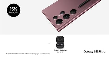 Samsung Knallerangebot: -15% auf das neue Galaxy S22 Ultra und Tab S8-Serie + mega Gratisgoodie