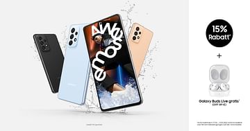 Samsung Knallerangebot: -15% auf das neue Galaxy A53 5G + gratis Galaxy Buds Live in Weiß*