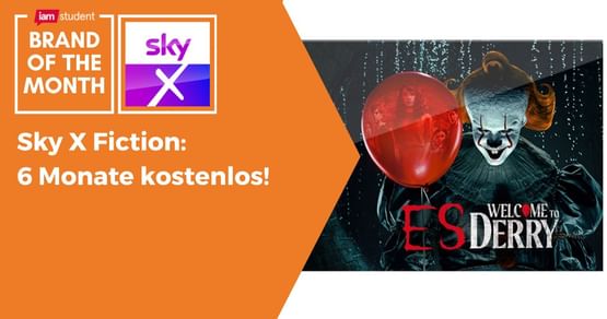 Unsere Brand of the Month im November hat einen echten Knaller für dich parat: Die schnellsten 1.000 Studis haben die Möglichkeit, Sky X Fiction für ganze 6 Monate kostenlos von uns zu bekommen! Also fackel nicht lange, sonst sind die Codes weg!
