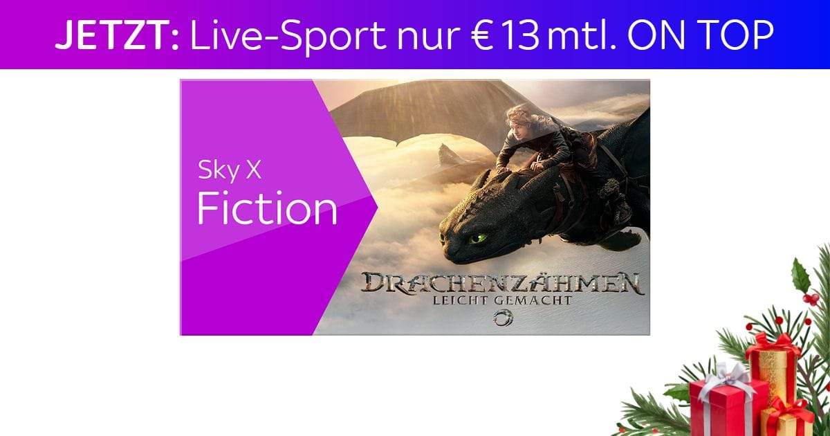 Türchen 5: Schnapp dir schnell einen Adventscodes und streame Sky X Fiction 6 Monate gratis!