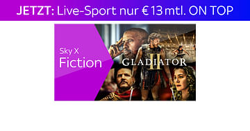 Sky X Fiction statt 19,99€ mit Studentenrabatt nur 12,00€ mtl. – monatlich kündbar*