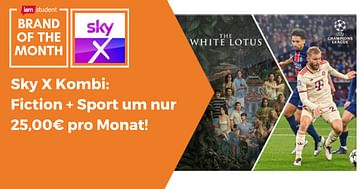 Sky X Knaller-Angebot im April: Fiction + Sport um nur 25,00€ mtl. – monatlich kündbar*