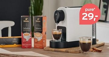 Mit Tchibo Studentenrabatt Cafissimo pure+ Kapselmaschine um nur 29€ und -15% auf Cafissimo Kapseln!