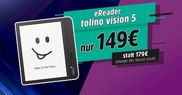 30€ Rabatt auf den eReader tolino vision 5 bei Thalia