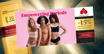 15% Studentenrabatt auf Period Pantys, Tampons u.v.m. bei The Female Company