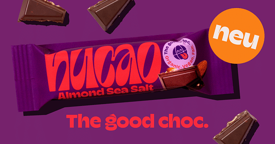Chocingly good! Mit unserem nucao Studierendenrabatt holst du dir nachhaltige Riegel, Tafelschokolade und viele weitere Snacks zum günstigen Preis - alles vegan, bio und mit Fairtrade-Kakao! Dich erwarten -15% auf das gesamte Sortiment im Onlineshop!