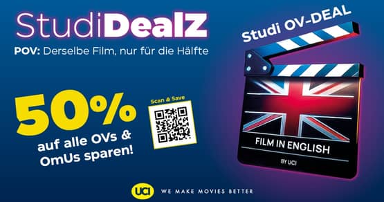 UCI Kino Studentlife-Rabatt für Studenten