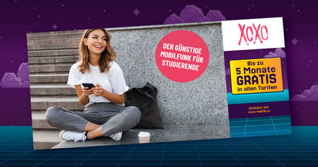 Deine treuen Begleiter: Die günstigen Mobilfunktarife und Internettarife von XOXO! Und mit unserem Studentenrabatt aus dem neuen Gutscheinheft gibts auch noch bis zu 5 Monate gratis bei allen 2-Jahrestarifen!